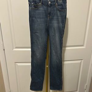 7 For All Mankind Blue Straight Leg Jeans